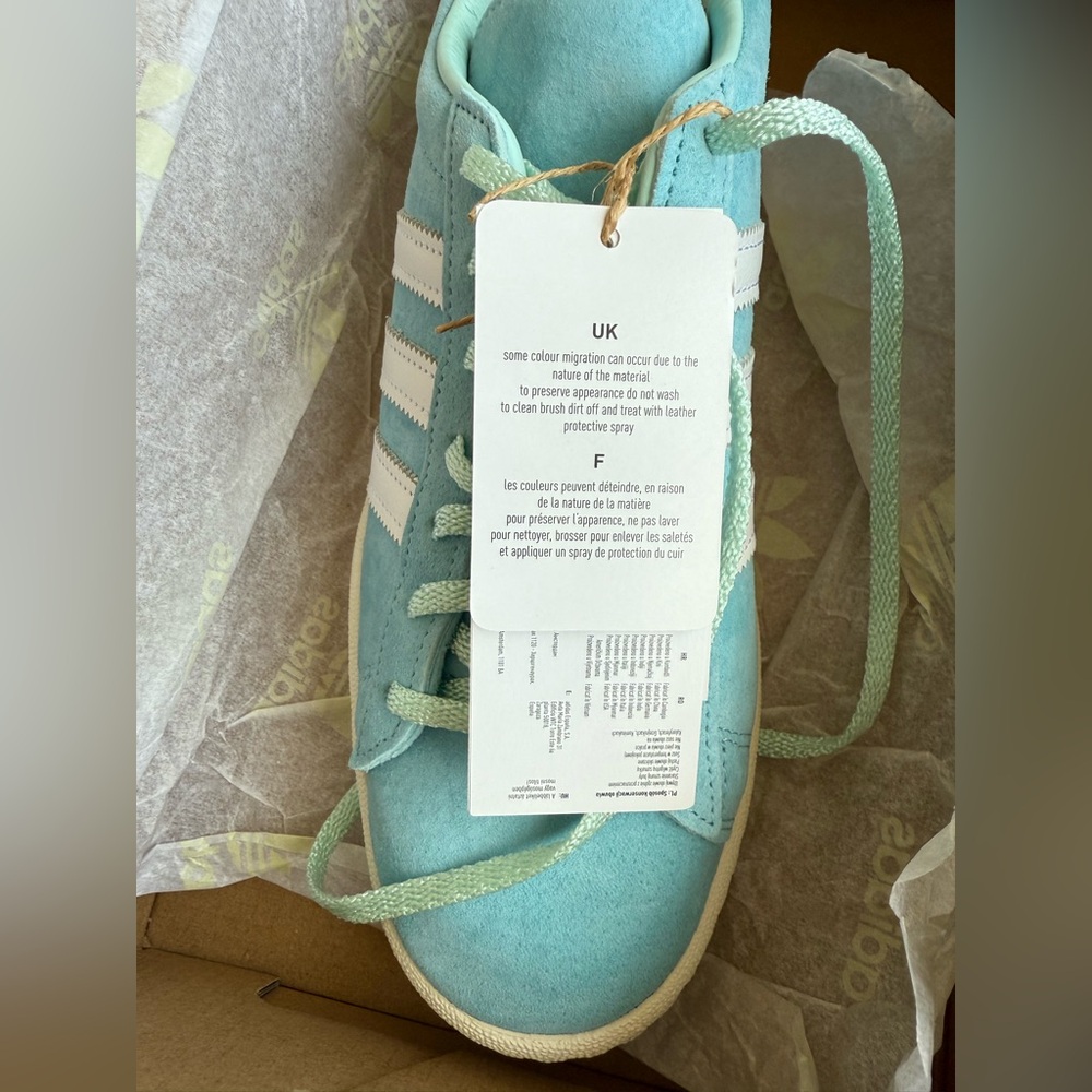RARE Adidas Club SE from Berlin Adidas Campus 80s | Light Aqua | Mint condition - Picture 2 of 14